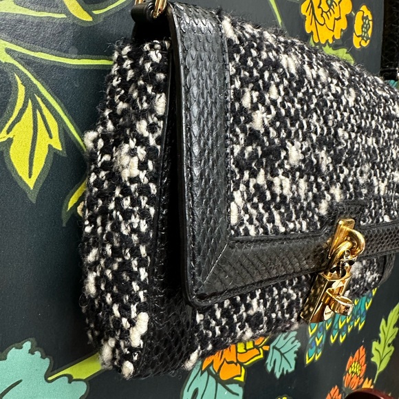Dolce & Gabbana Tweed & Python Shoulder Bag with Padlock, Made in Italy with COA - Picture 10 of 16